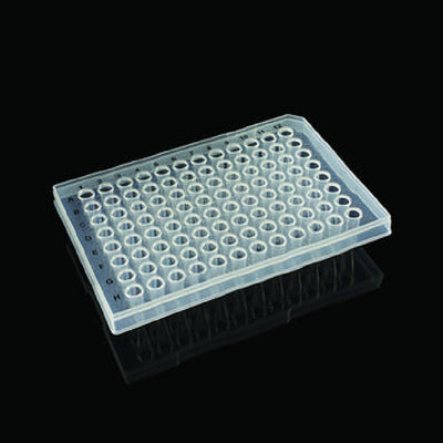 0.2ml 96 Well PCR Plate, Raised Rim, Semi-Skirted, Clear