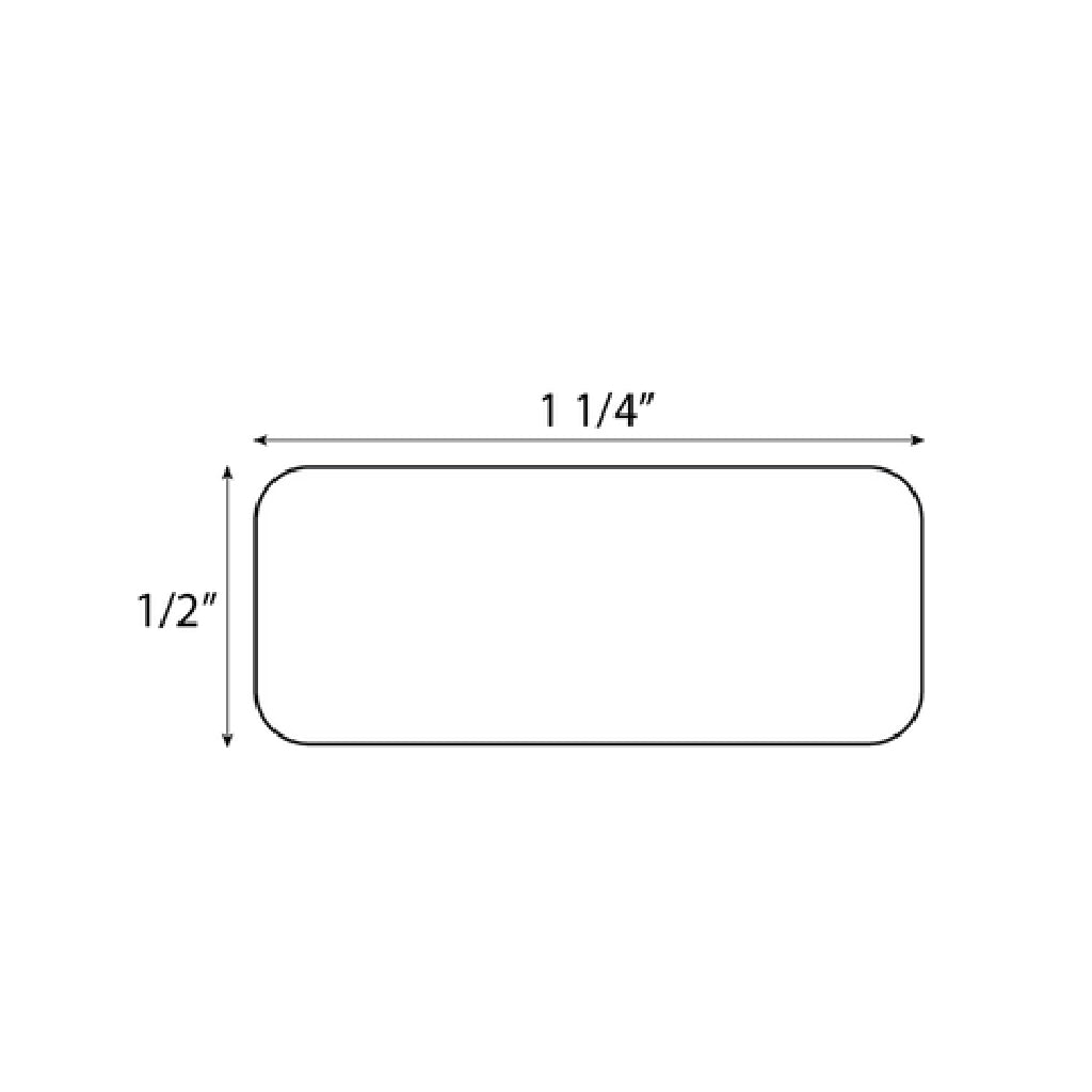 Cryo Rectangle Labels Rolls 1/2" x 1-1/4" - White