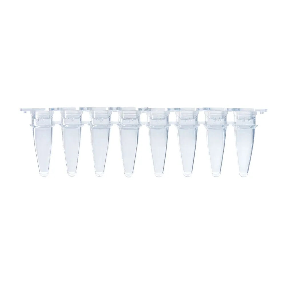 0.2ml qPCR 8-Strip Tubes (With Optical Caps)