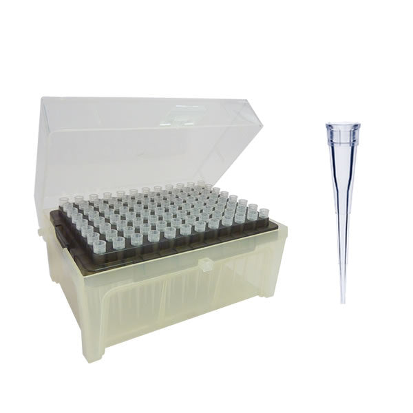 10µl, Graduated Racked Tips, Natural - Uniscience - Uniscience Corp.