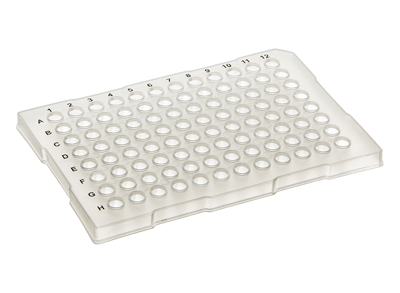 0.1ml 96 Well PCR Plate Low Profile, ABI-Type, Semi Skirted