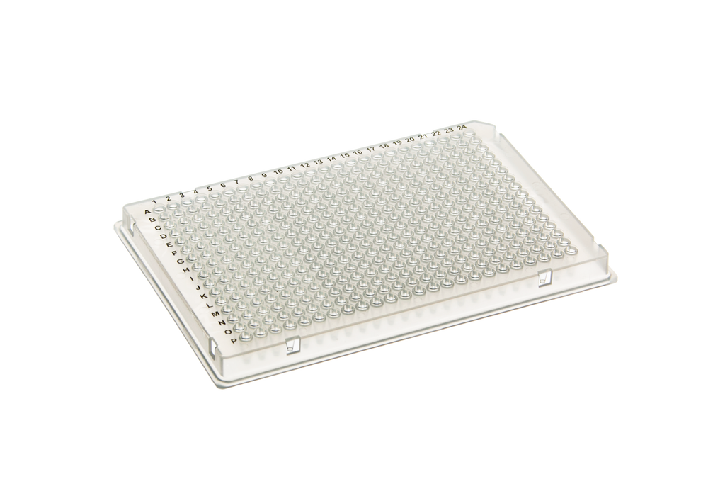 384-well PCR Plate, ABI-Style design (A24 notch), Clear - Uniscience Corp.