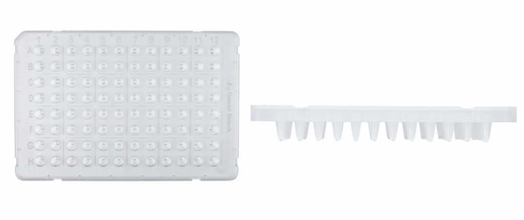0.1ml Low Profile Sub-Semi Skirted qPCR 96 Well Plate